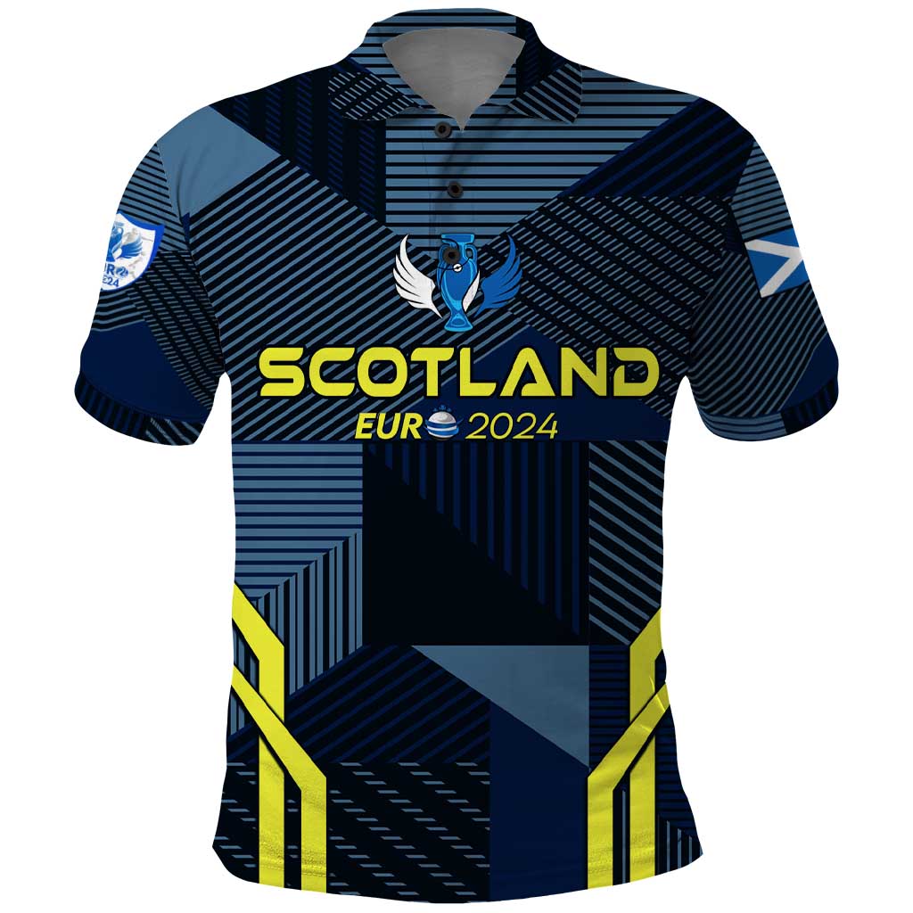 Personalized Scotland Football 2024 Polo Shirt Trophy Wing Style DT02