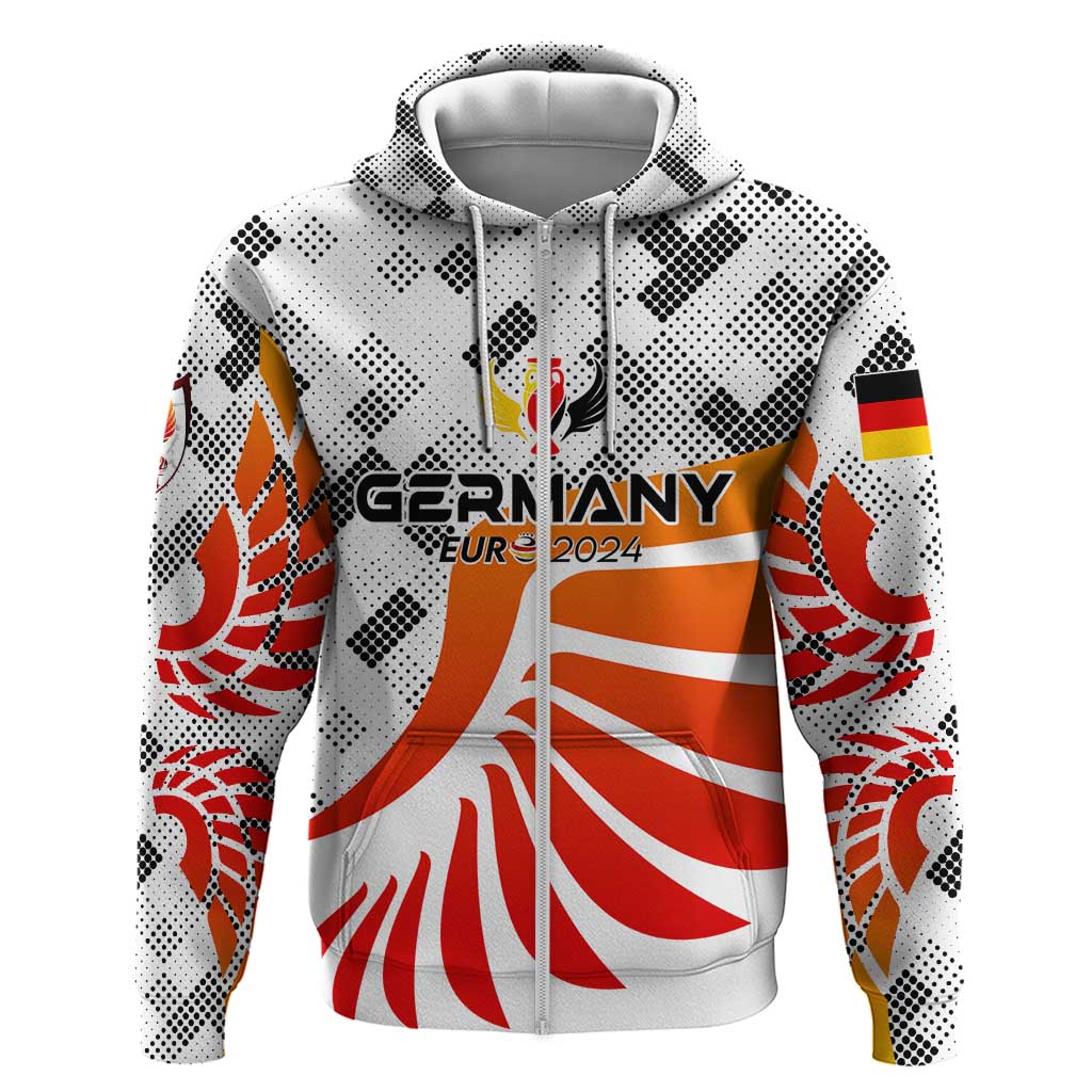 Personalized Germany Football 2024 Hoodie Trophy Wing Style DT02