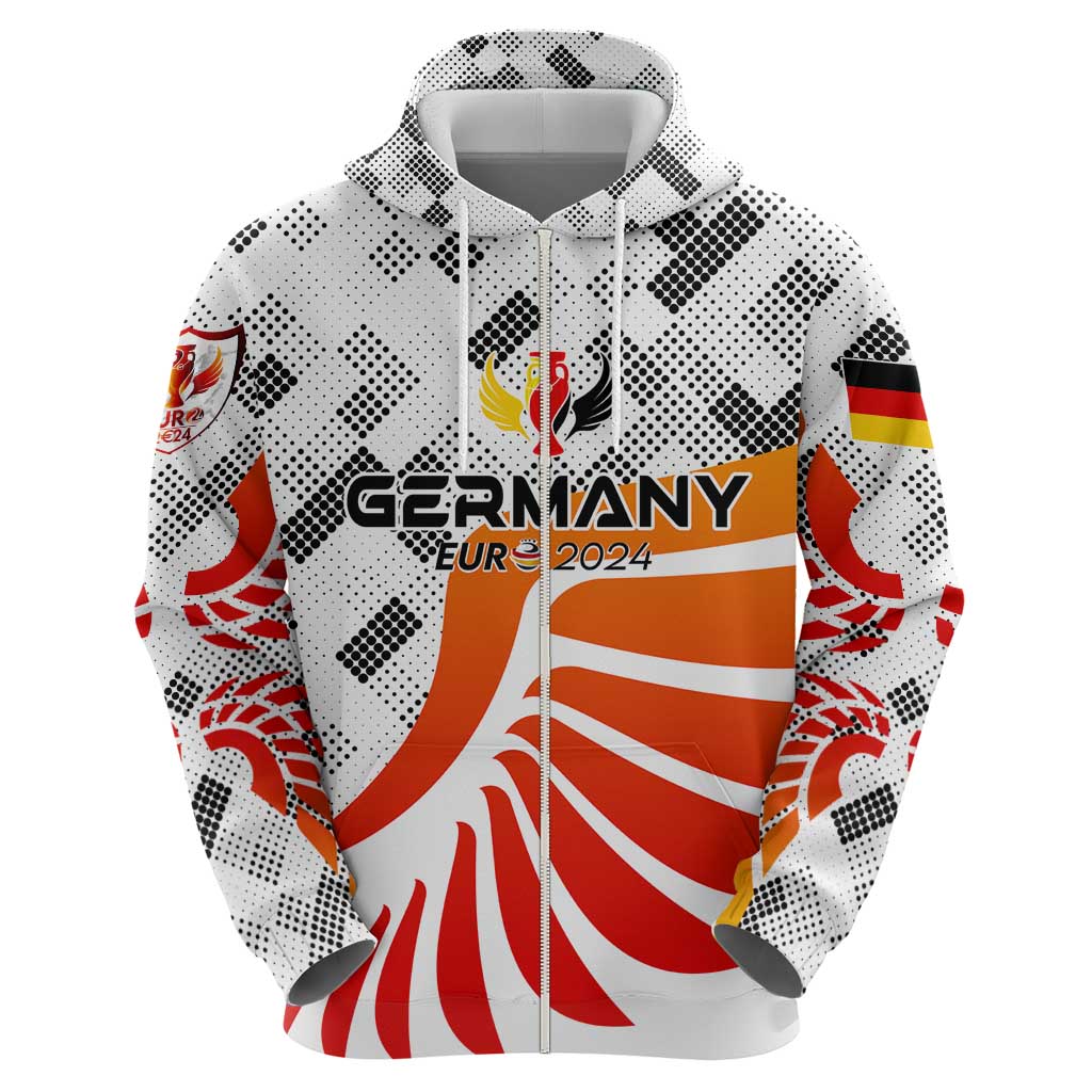 Personalized Germany Football 2024 Hoodie Trophy Wing Style DT02
