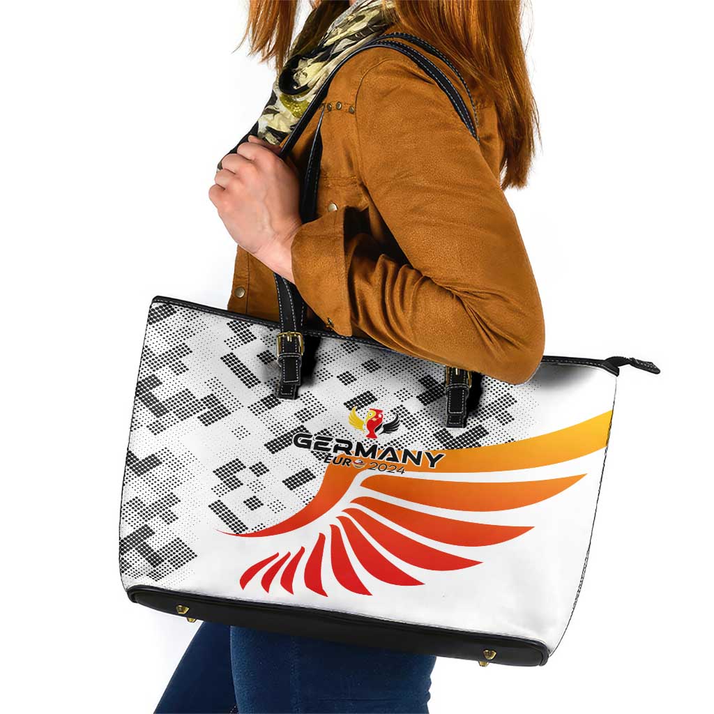Germany Football 2024 Leather Tote Bag Trophy Wing Style DT02