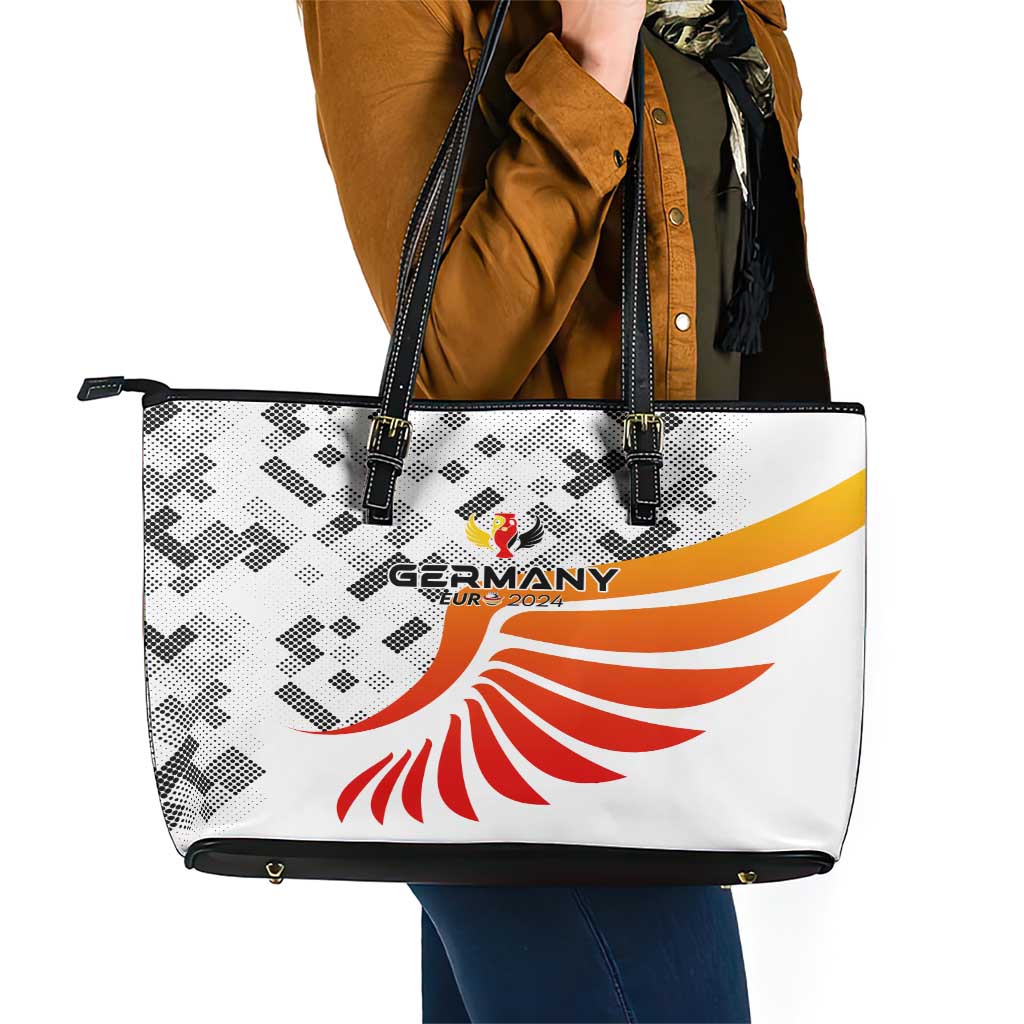 Germany Football 2024 Leather Tote Bag Trophy Wing Style DT02