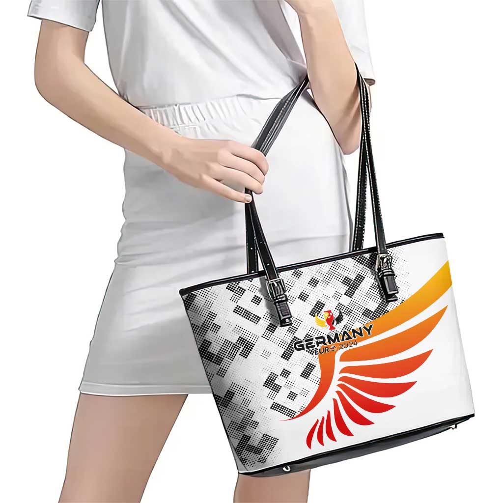 Germany Football 2024 Leather Tote Bag Trophy Wing Style DT02