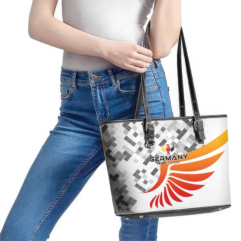 Germany Football 2024 Leather Tote Bag Trophy Wing Style DT02