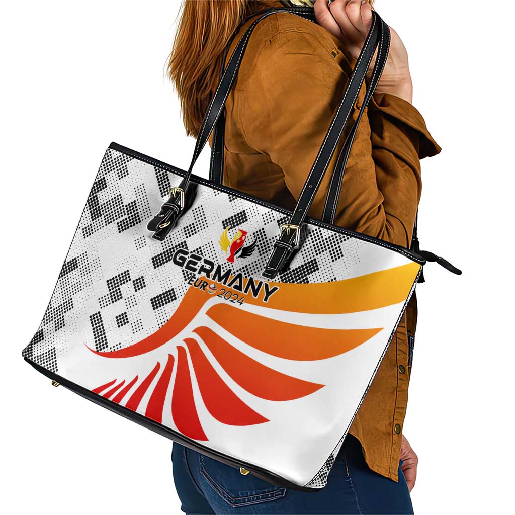 Germany Football 2024 Leather Tote Bag Trophy Wing Style DT02