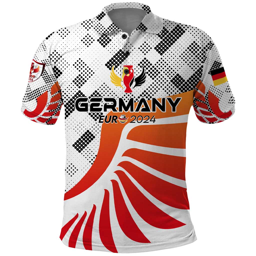 Personalized Germany Football 2024 Polo Shirt Trophy Wing Style DT02