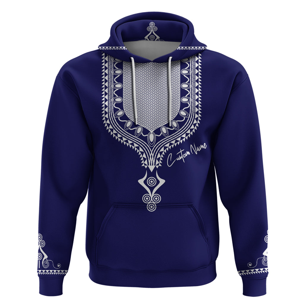 Printed Dashiki African Hoodie Blue DT02