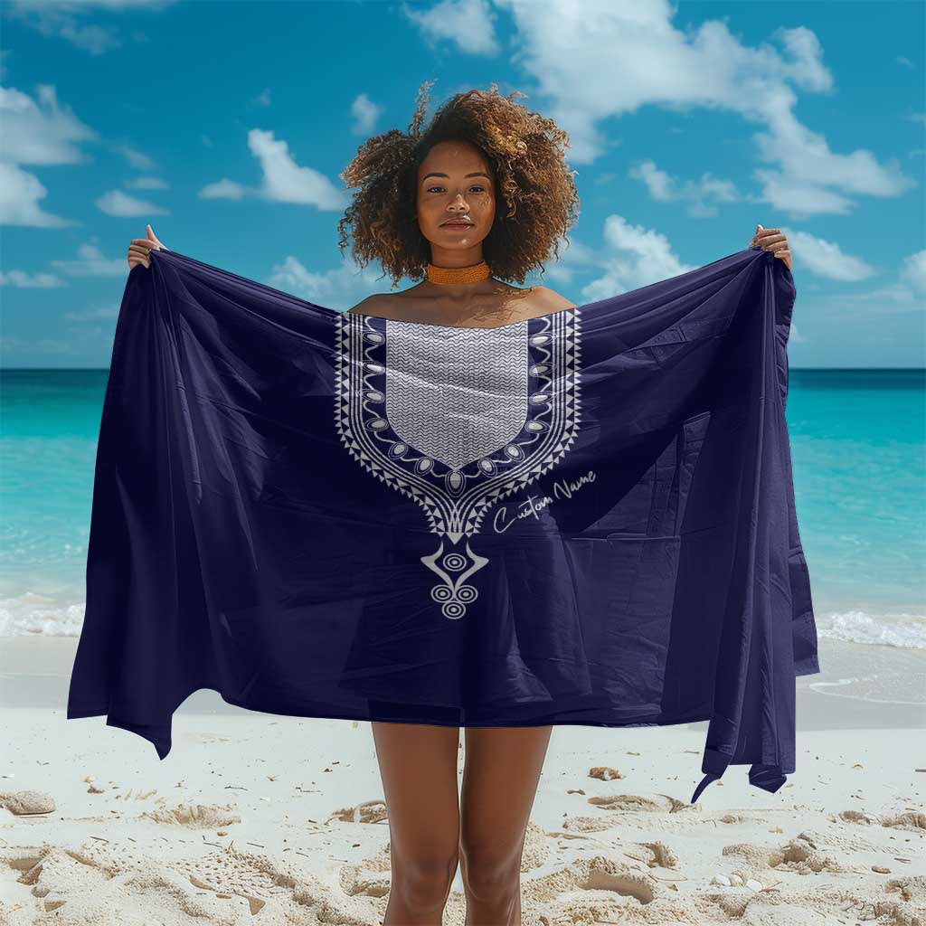 Printed Dashiki African Sarong Blue DT02