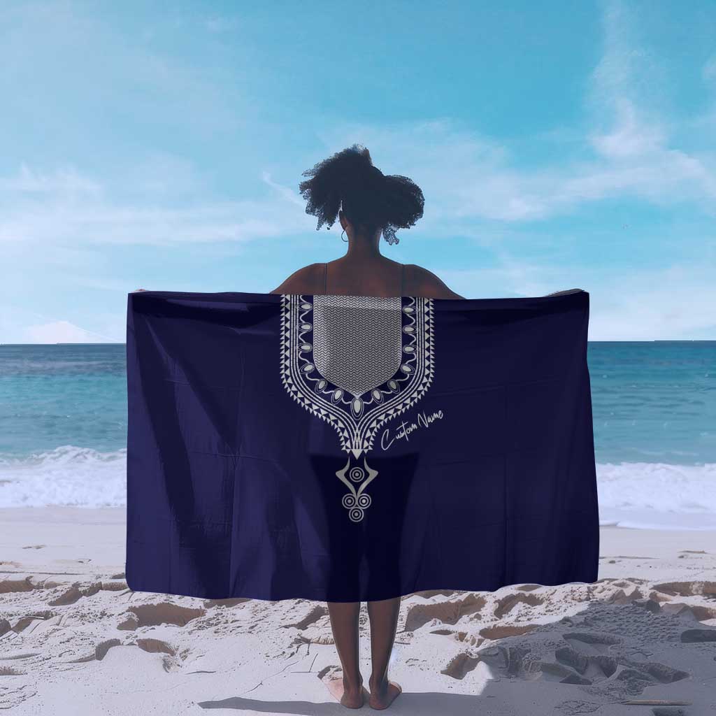 Printed Dashiki African Sarong Blue DT02