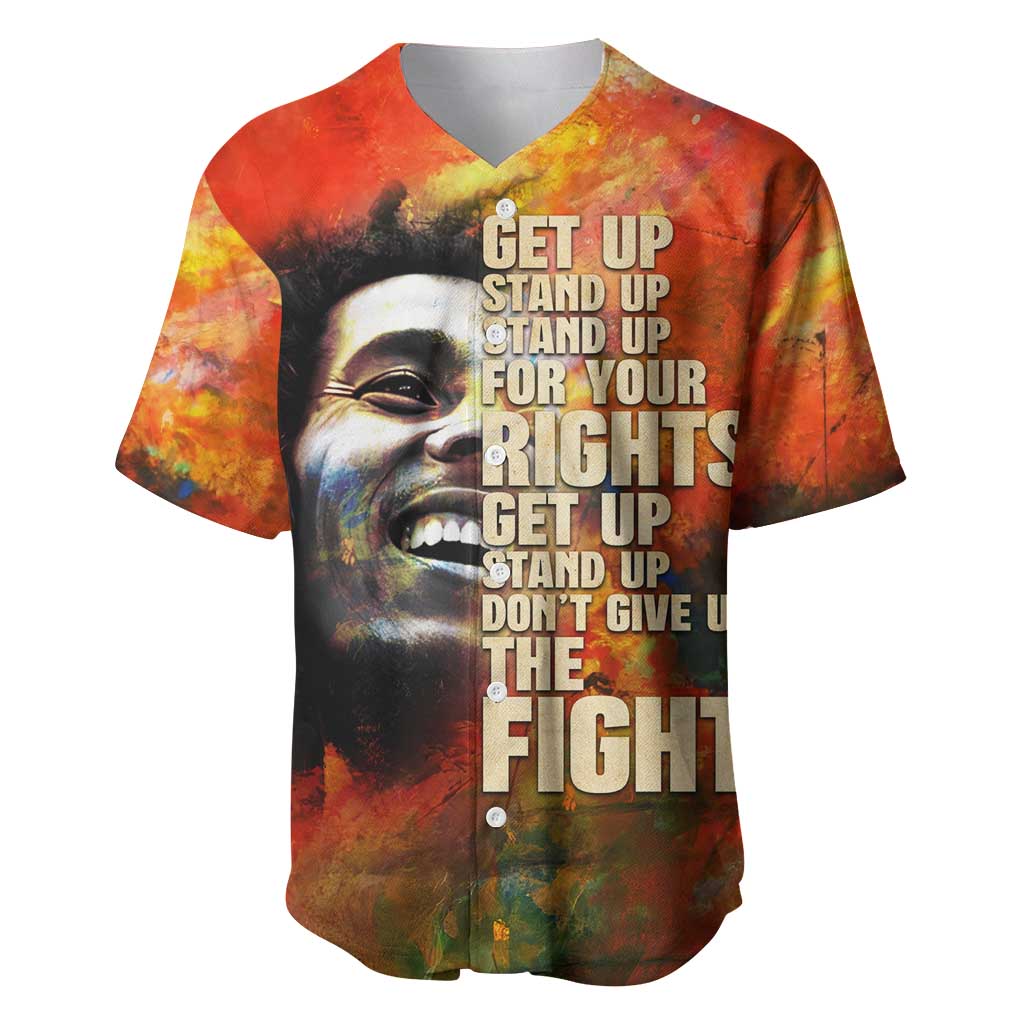 Reggae Legend Bob Baseball Jersey Retro Style DT02