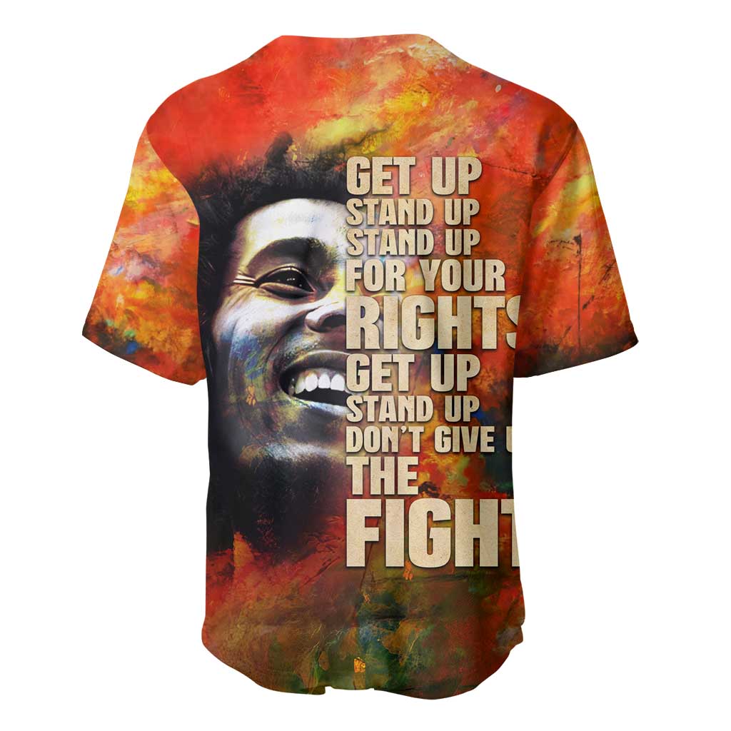 Reggae Legend Bob Baseball Jersey Retro Style DT02