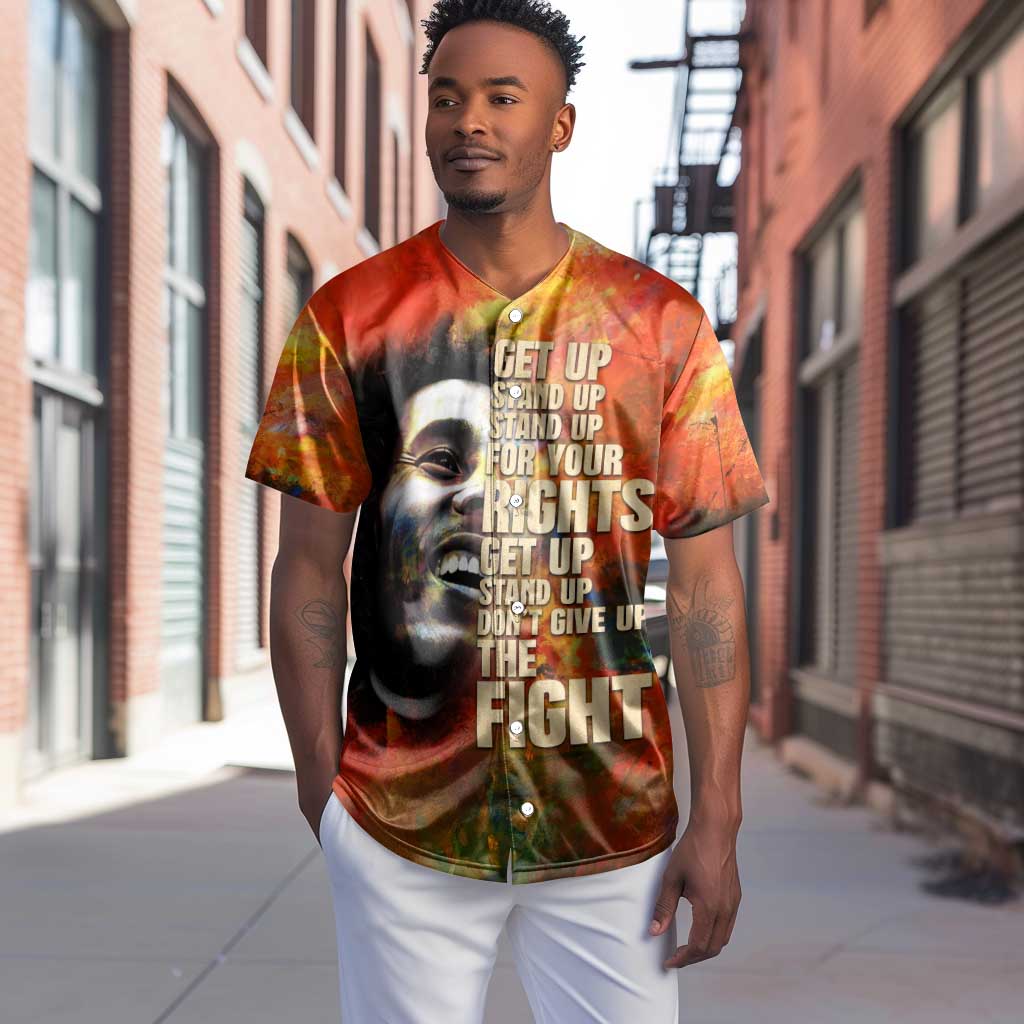 Reggae Legend Bob Baseball Jersey Retro Style DT02