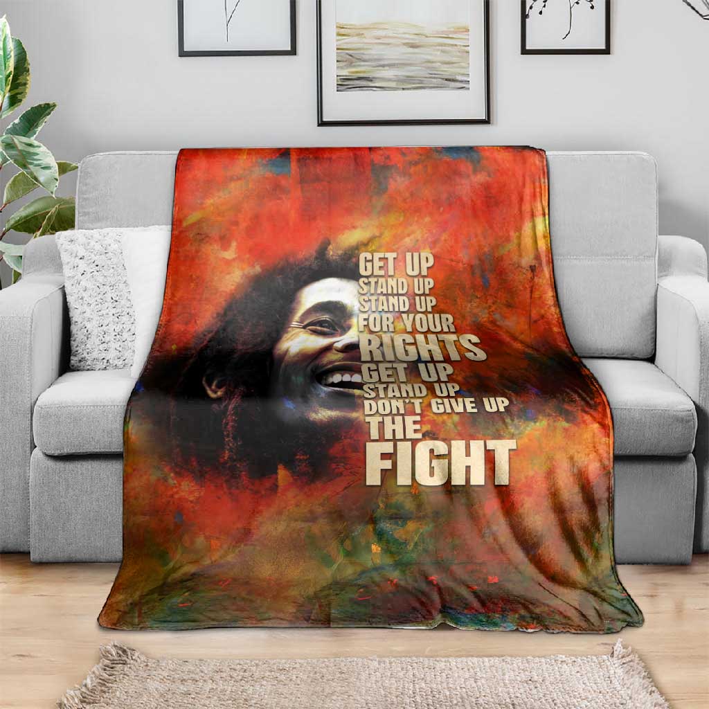 Reggae Legend Bob Blanket Retro Style DT02