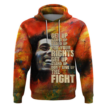 Reggae Legend Bob Hoodie Retro Style DT02