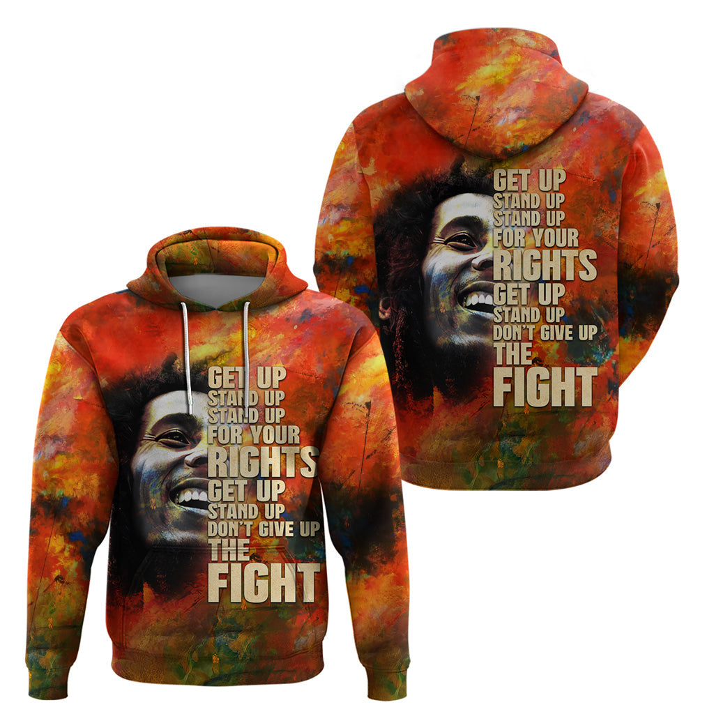 Reggae Legend Bob Hoodie Retro Style DT02