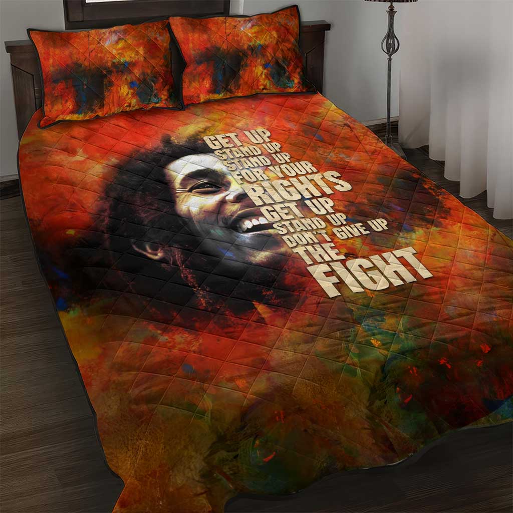 Reggae Legend Bob Quilt Bed Set Retro Style DT02