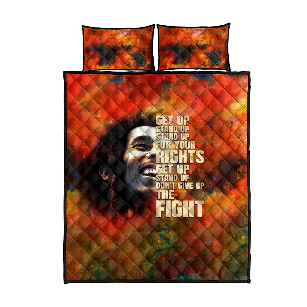 Reggae Legend Bob Quilt Bed Set Retro Style DT02