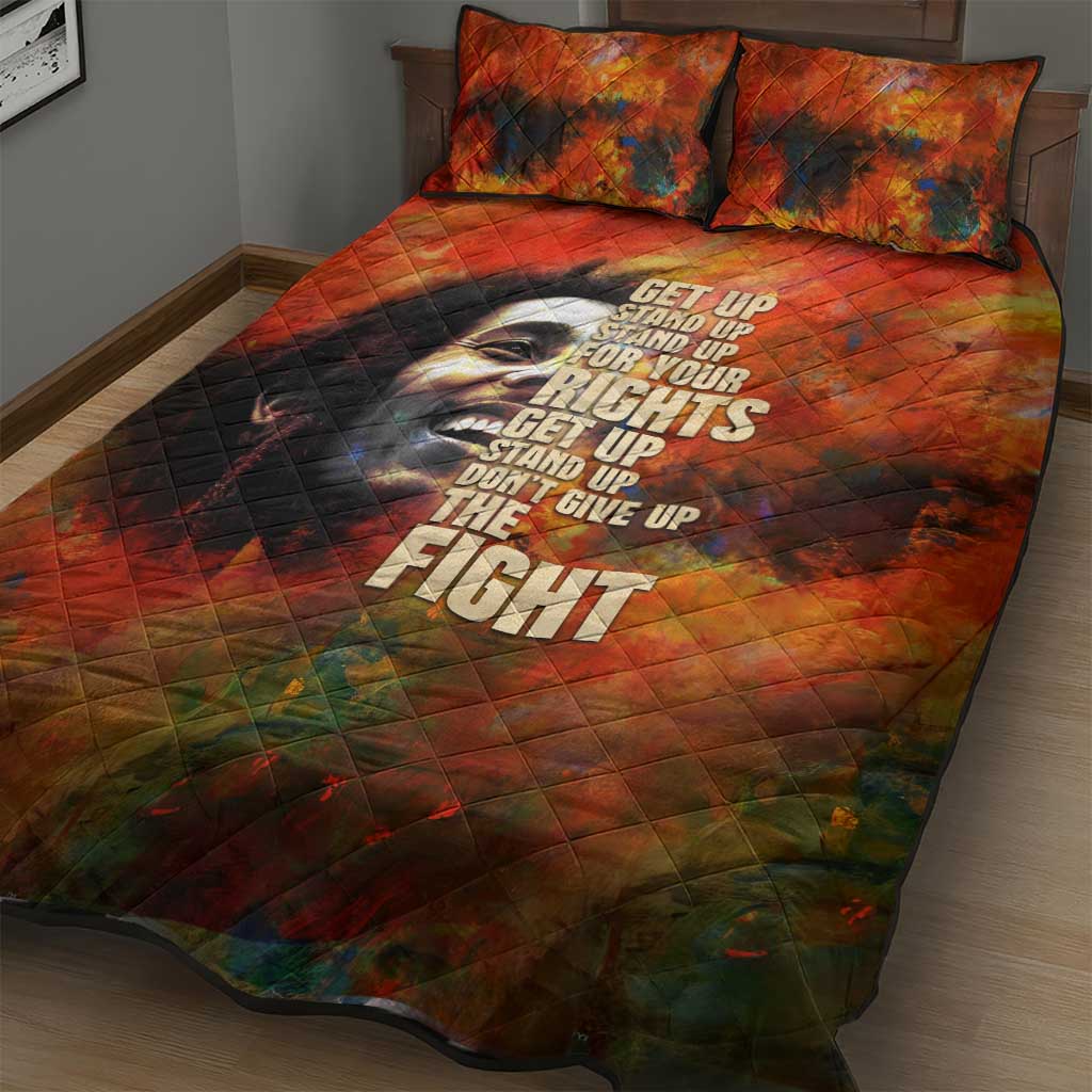 Reggae Legend Bob Quilt Bed Set Retro Style DT02