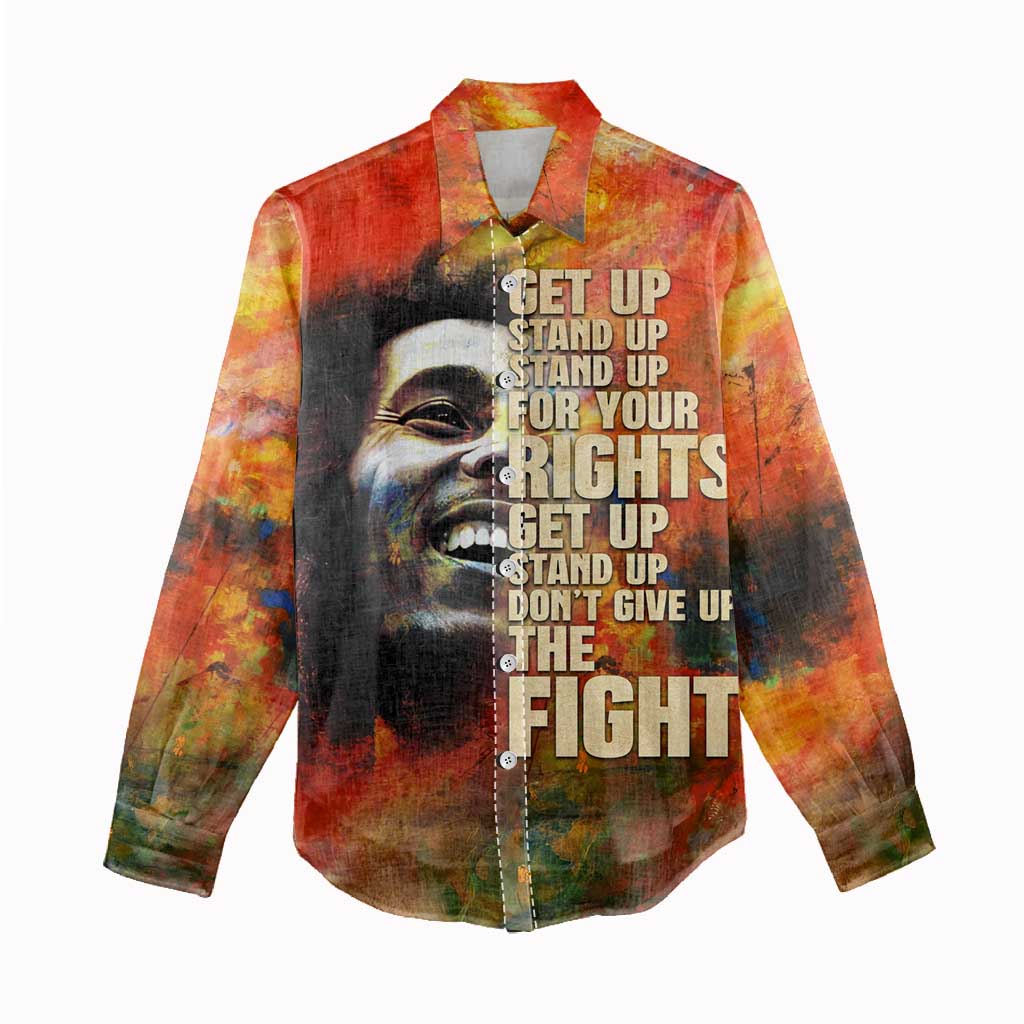 Reggae Legend Bob Women Casual Shirt Retro Style DT02