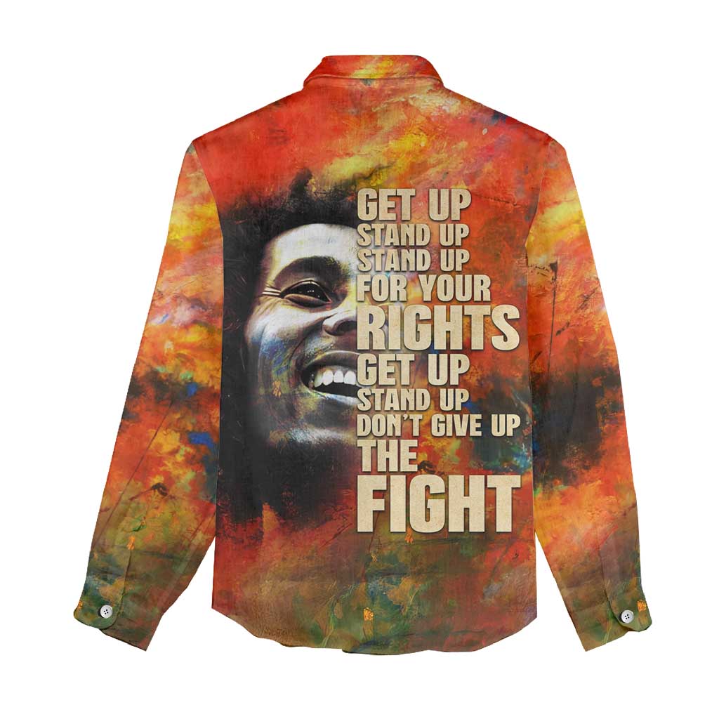 Reggae Legend Bob Women Casual Shirt Retro Style DT02