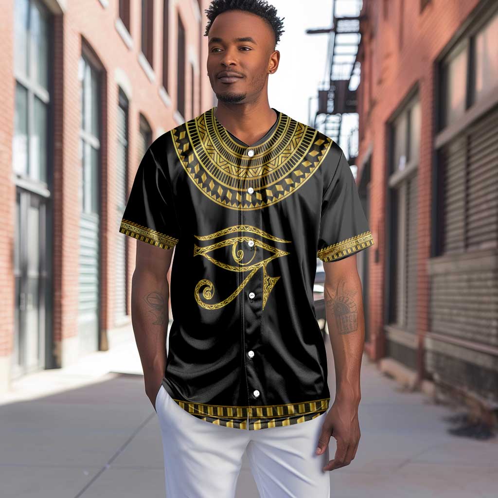 Eyes Of Horus Baseball Jersey Egyptian Art DT02