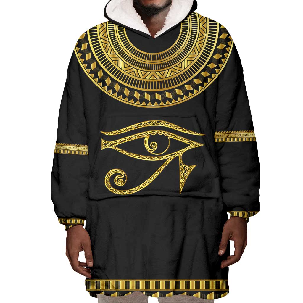 Eyes Of Horus Wearable Blanket Hoodie Egyptian Art DT02