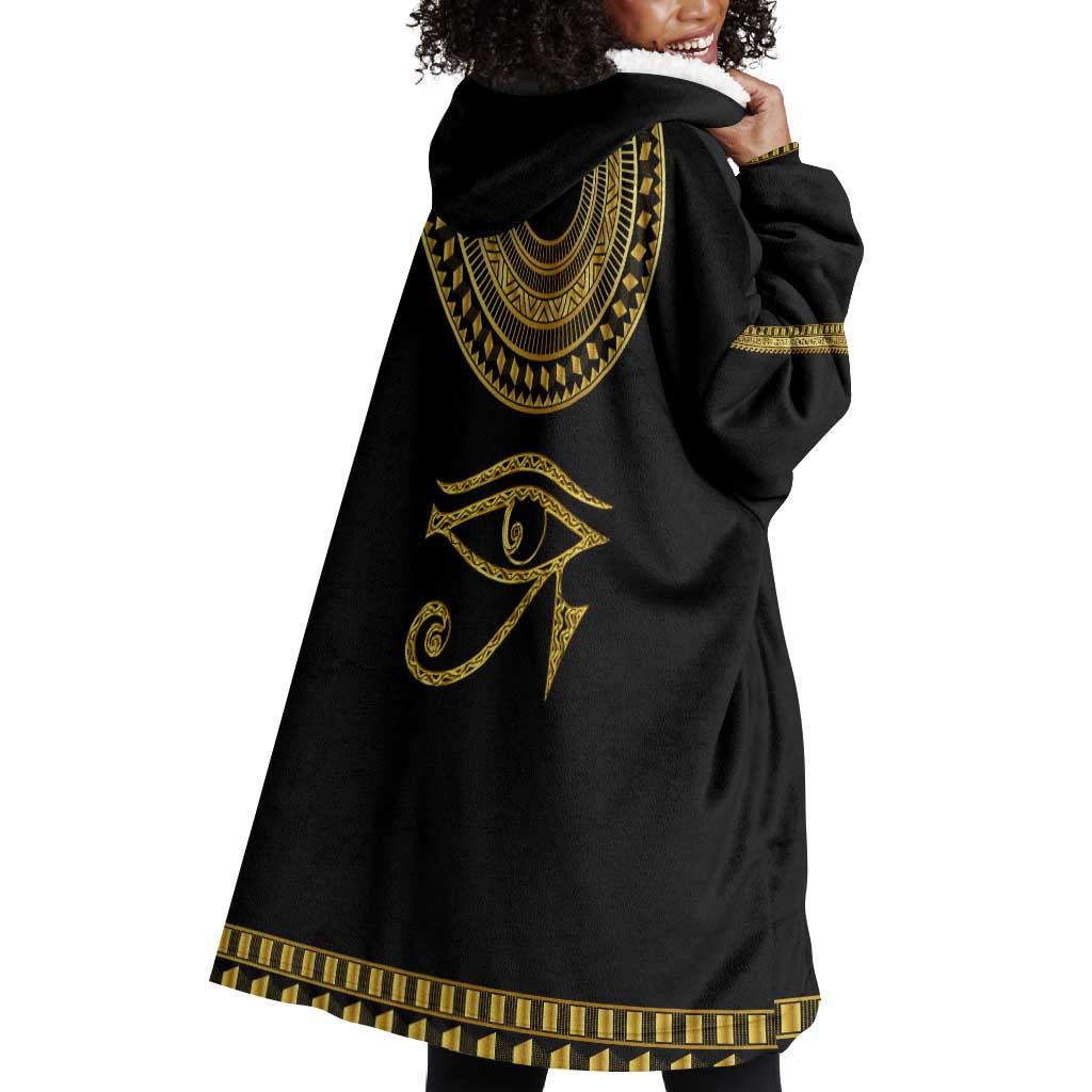 Eyes Of Horus Wearable Blanket Hoodie Egyptian Art DT02