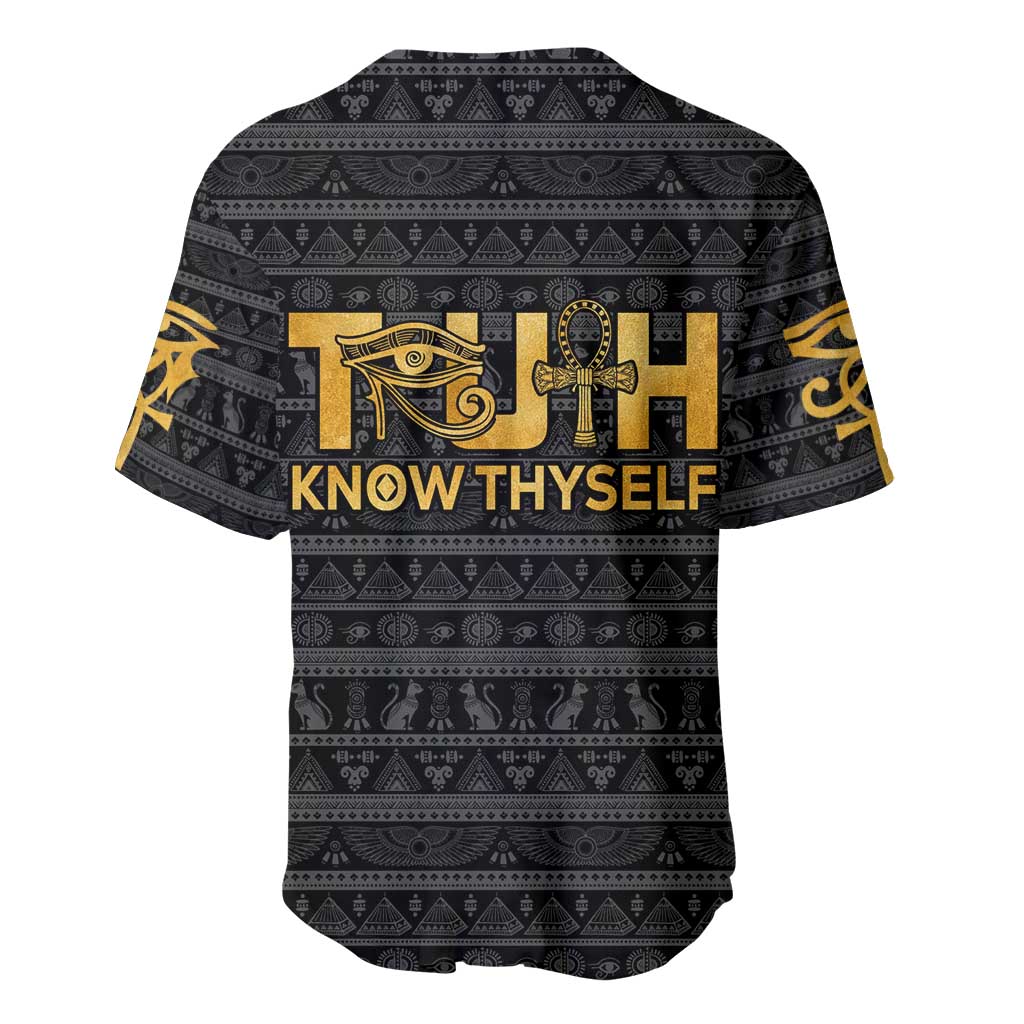 Personalized Truth Know Thyself Baseball Jersey Eye of Horus and Ankh DT02