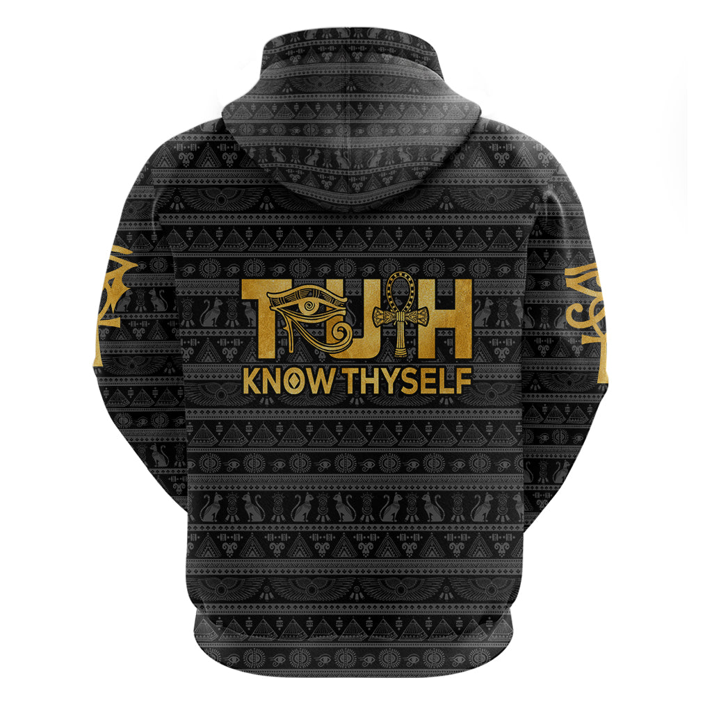 Personalized Truth Know Thyself Hoodie Eye of Horus and Ankh DT02