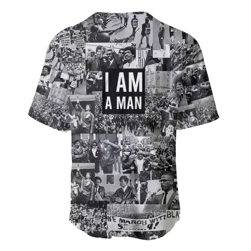 Black Power Baseball Jersey African American Culture DT02