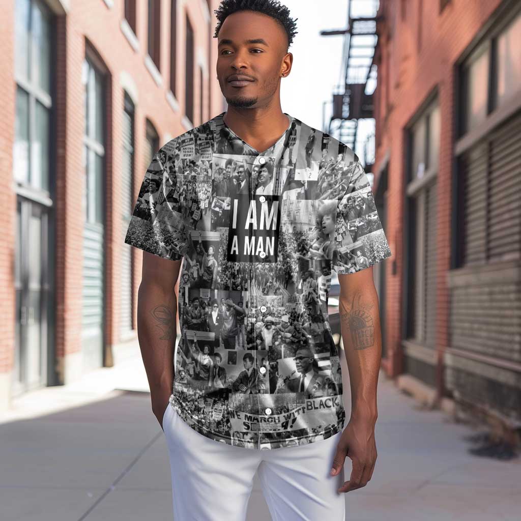 Black Power Baseball Jersey African American Culture DT02