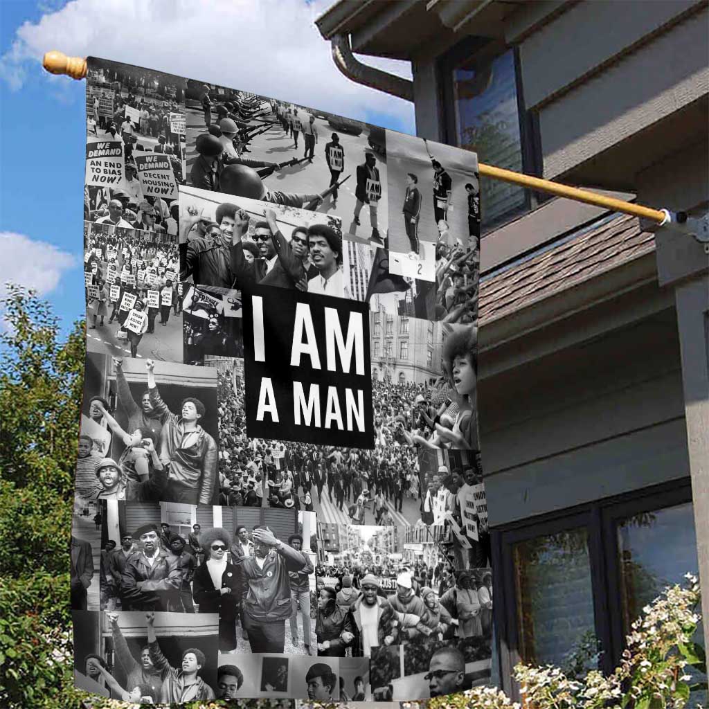 Black Power Garden Flag African American Culture DT02