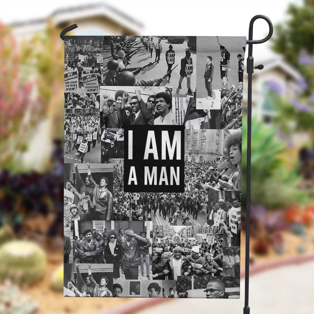 Black Power Garden Flag African American Culture DT02