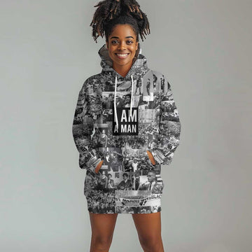Black Power Hoodie Dress African American Culture DT02