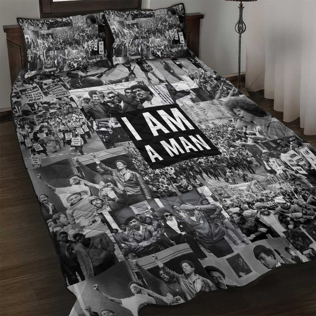 Black Power Quilt Bed Set African American Culture DT02