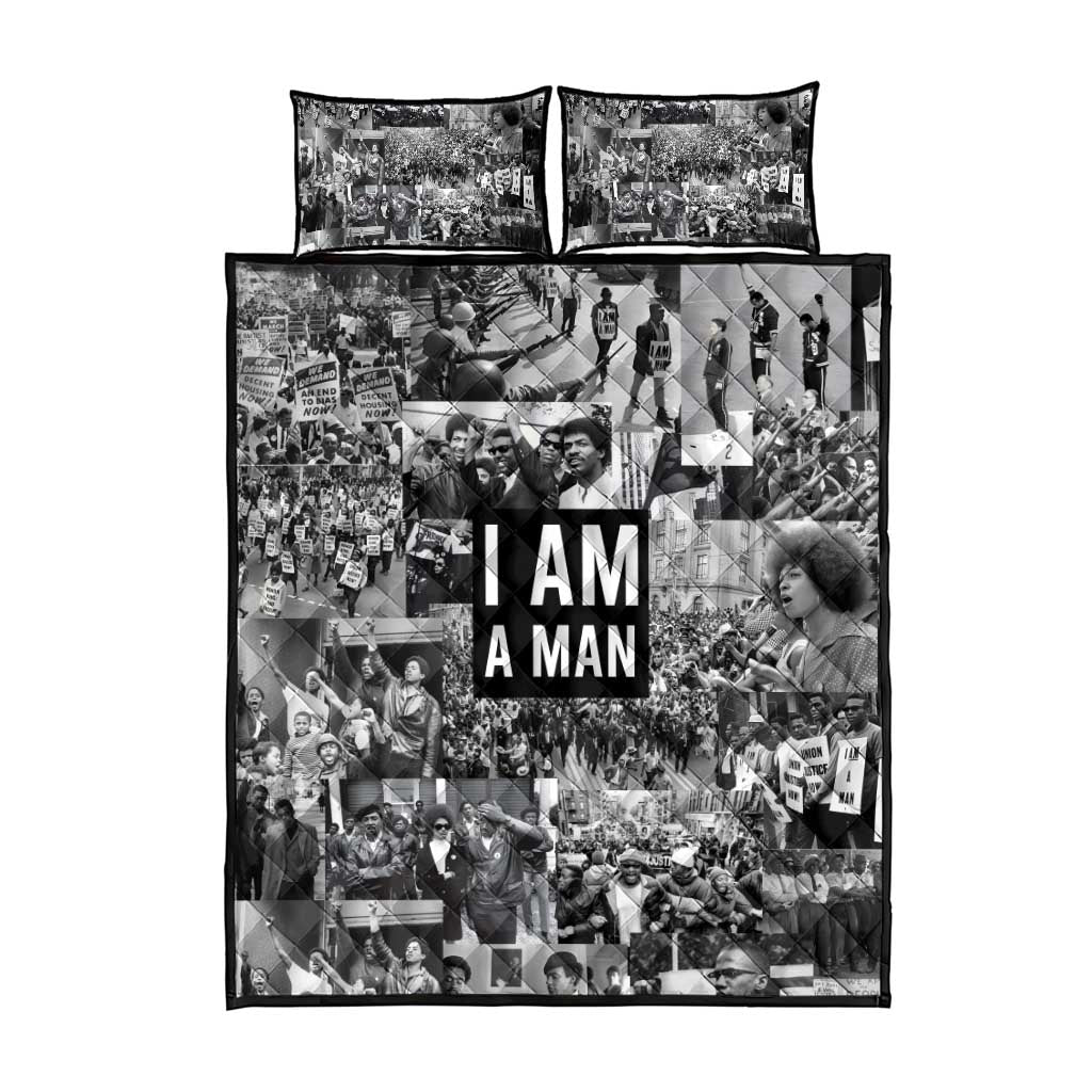 Black Power Quilt Bed Set African American Culture DT02