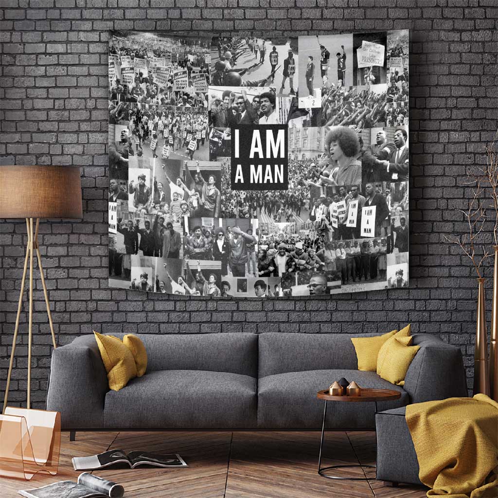 Black Power Tapestry African American Culture DT02