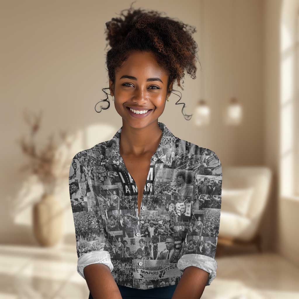 Black Power Women Casual Shirt African American Culture DT02