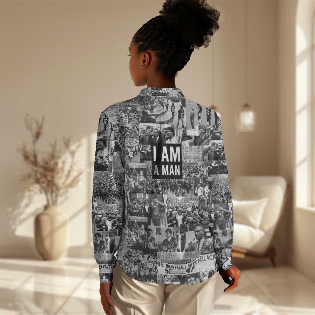 Black Power Women Casual Shirt African American Culture DT02