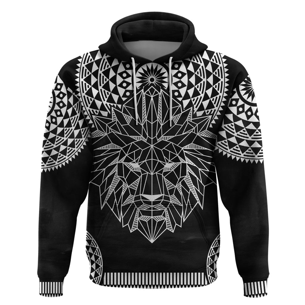Geometric Head Lion Hoodie DT02
