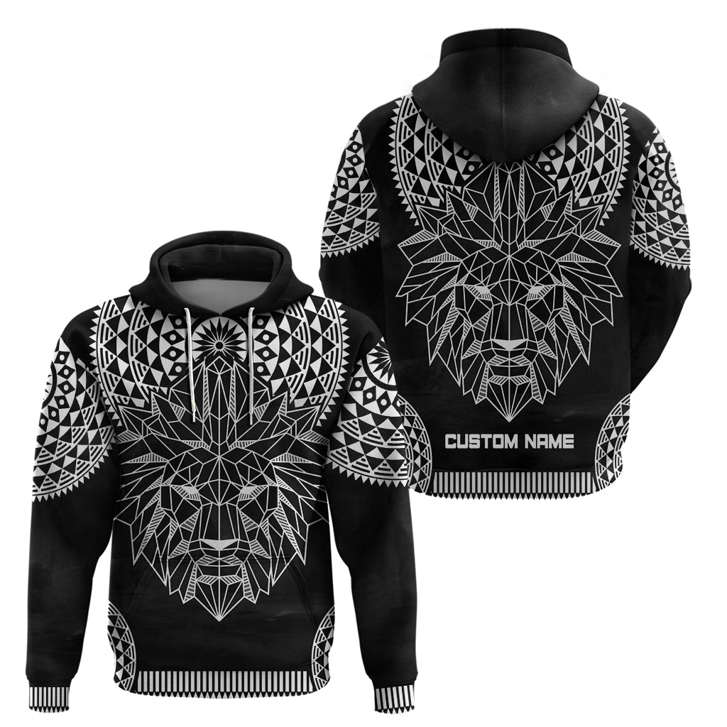 Geometric Head Lion Hoodie DT02