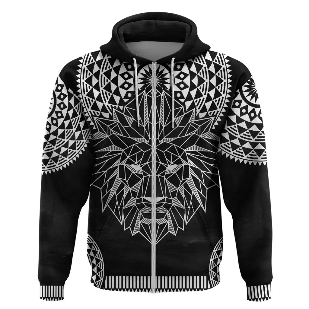 Geometric Head Lion Hoodie DT02