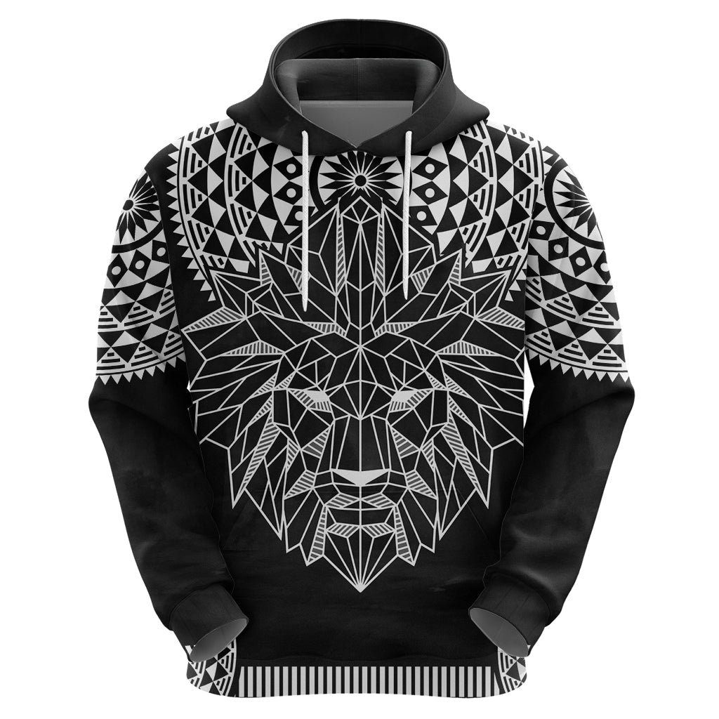 Geometric Head Lion Hoodie DT02
