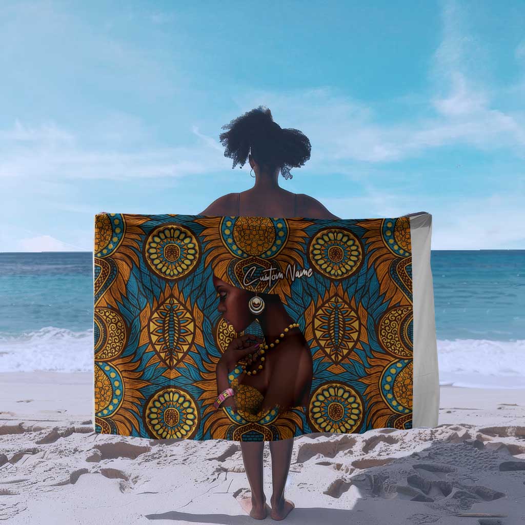 Personalized Black Girl Flora Sarong African Women DT02
