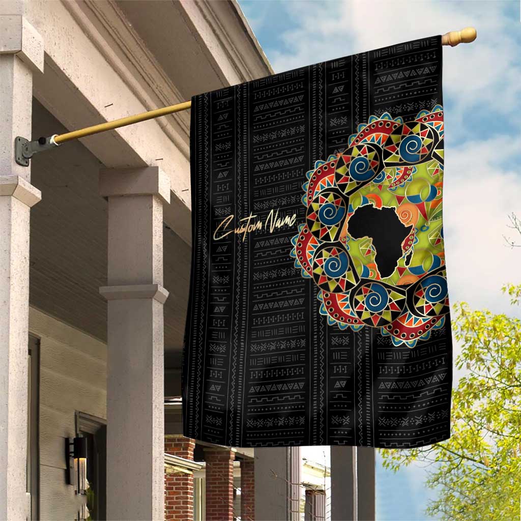 Personalized Sleeve African Pattern Garden Flag Multi-Colored DT02