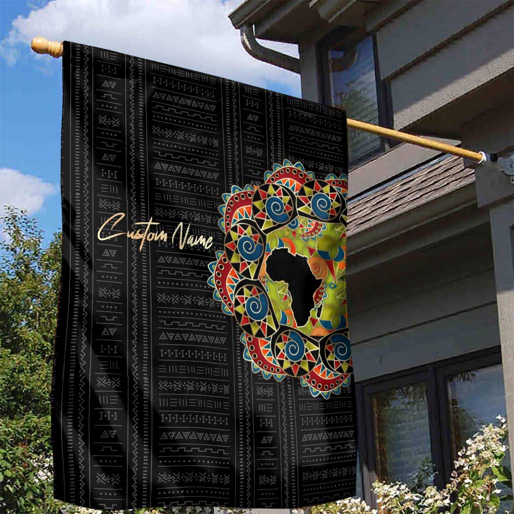 Personalized Sleeve African Pattern Garden Flag Multi-Colored DT02