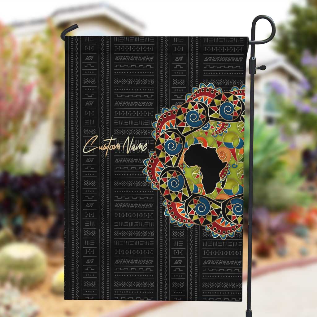 Personalized Sleeve African Pattern Garden Flag Multi-Colored DT02