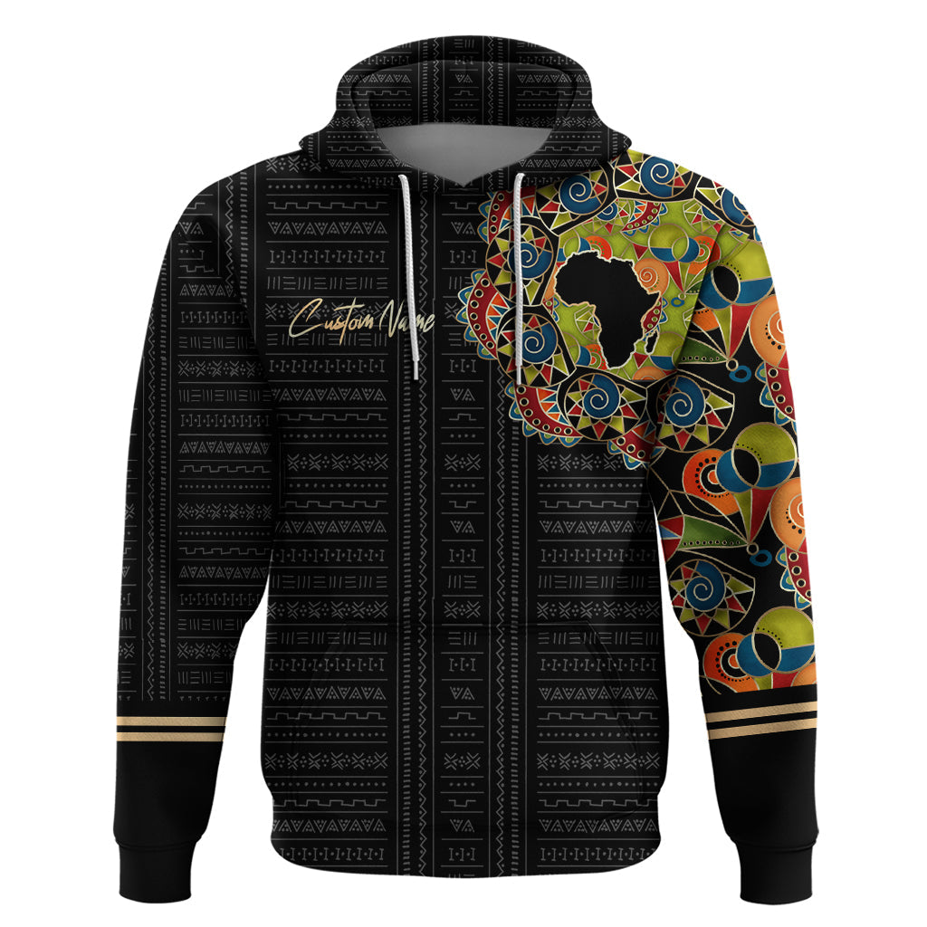 Personalized Sleeve African Pattern Hoodie Multi-Colored DT02