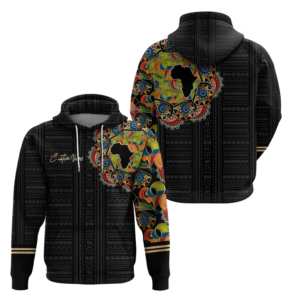 Personalized Sleeve African Pattern Hoodie Multi-Colored DT02