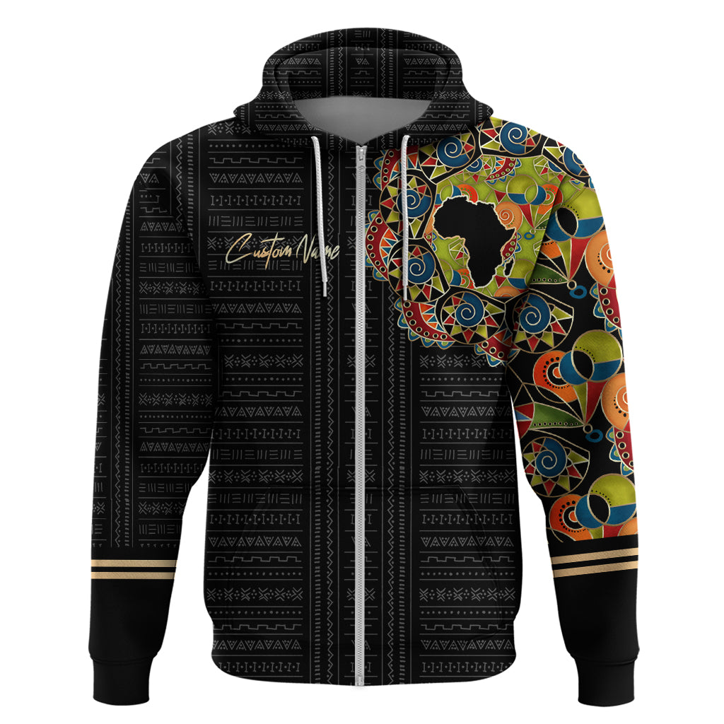 Personalized Sleeve African Pattern Hoodie Multi-Colored DT02