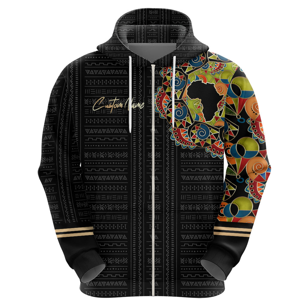 Personalized Sleeve African Pattern Hoodie Multi-Colored DT02